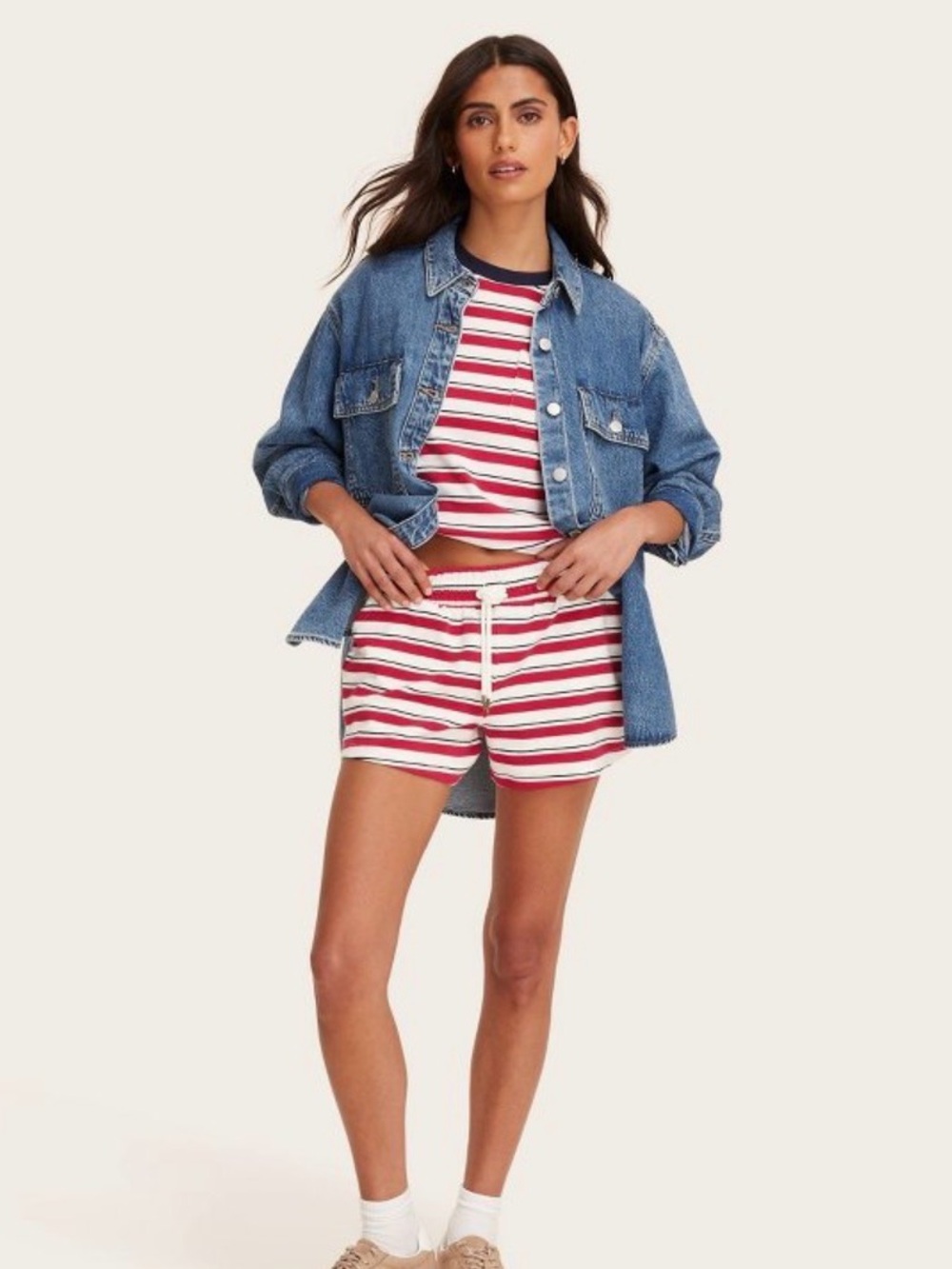 Parke x Target Red Stripe Shorts